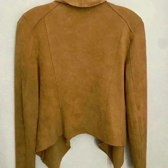 Blank NYC Drape Front Faux Suede Jacket - Picture 5 of 6